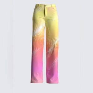 Finesse Quinn Straight Leg Festival Rave Pants , XS